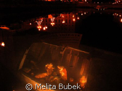 "Auguri Trieste"...Christmas crib on the little sinking-b... by Melita Bubek 